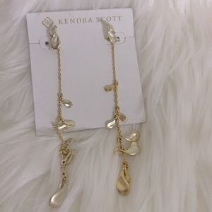 Kendra Scott gold drop earrings